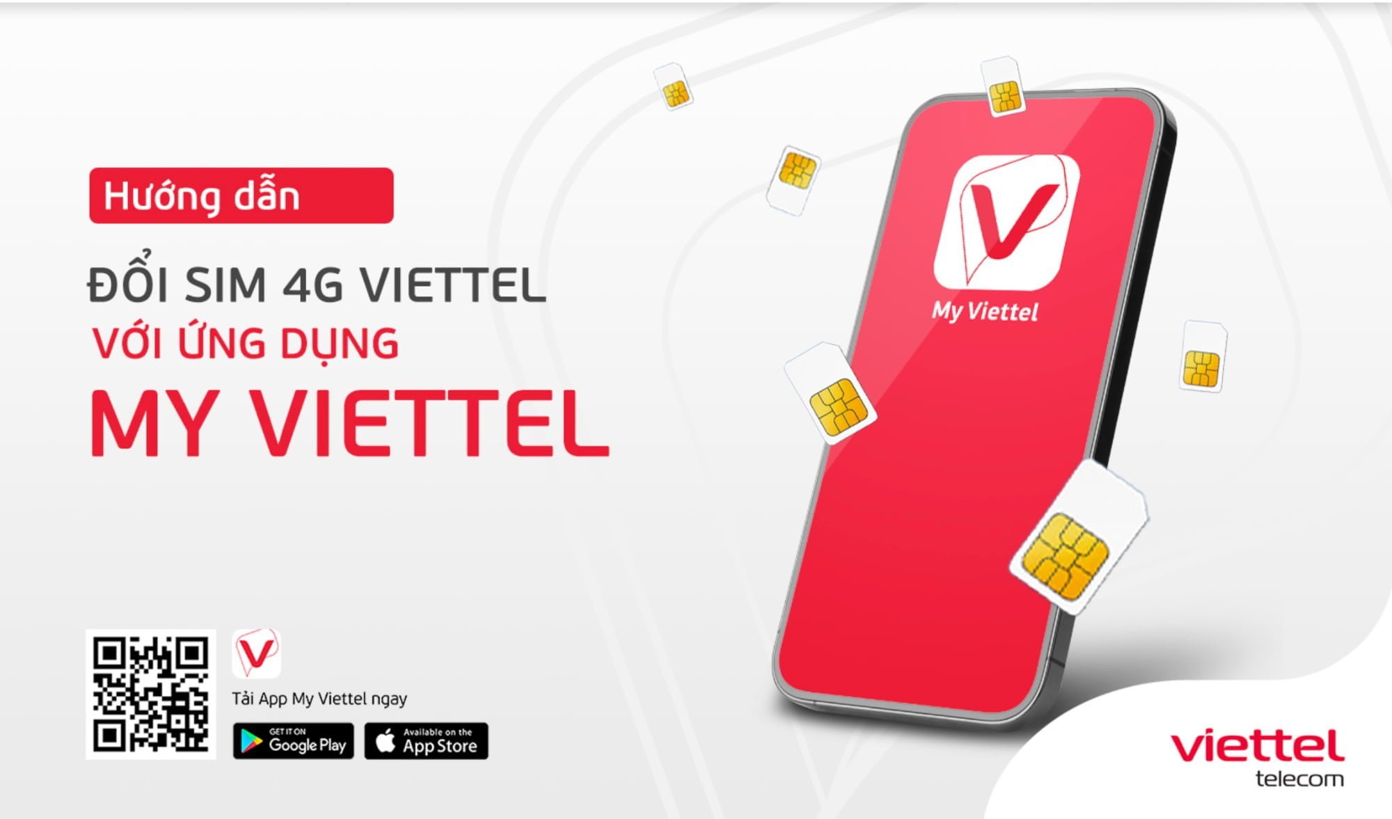 Hướng dẫn đổi sim 4G Viettel trên ứng dụng My Viettel
