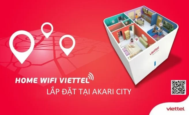Lắp đặt mạng internet cáp quang Viettel chung cư Akari