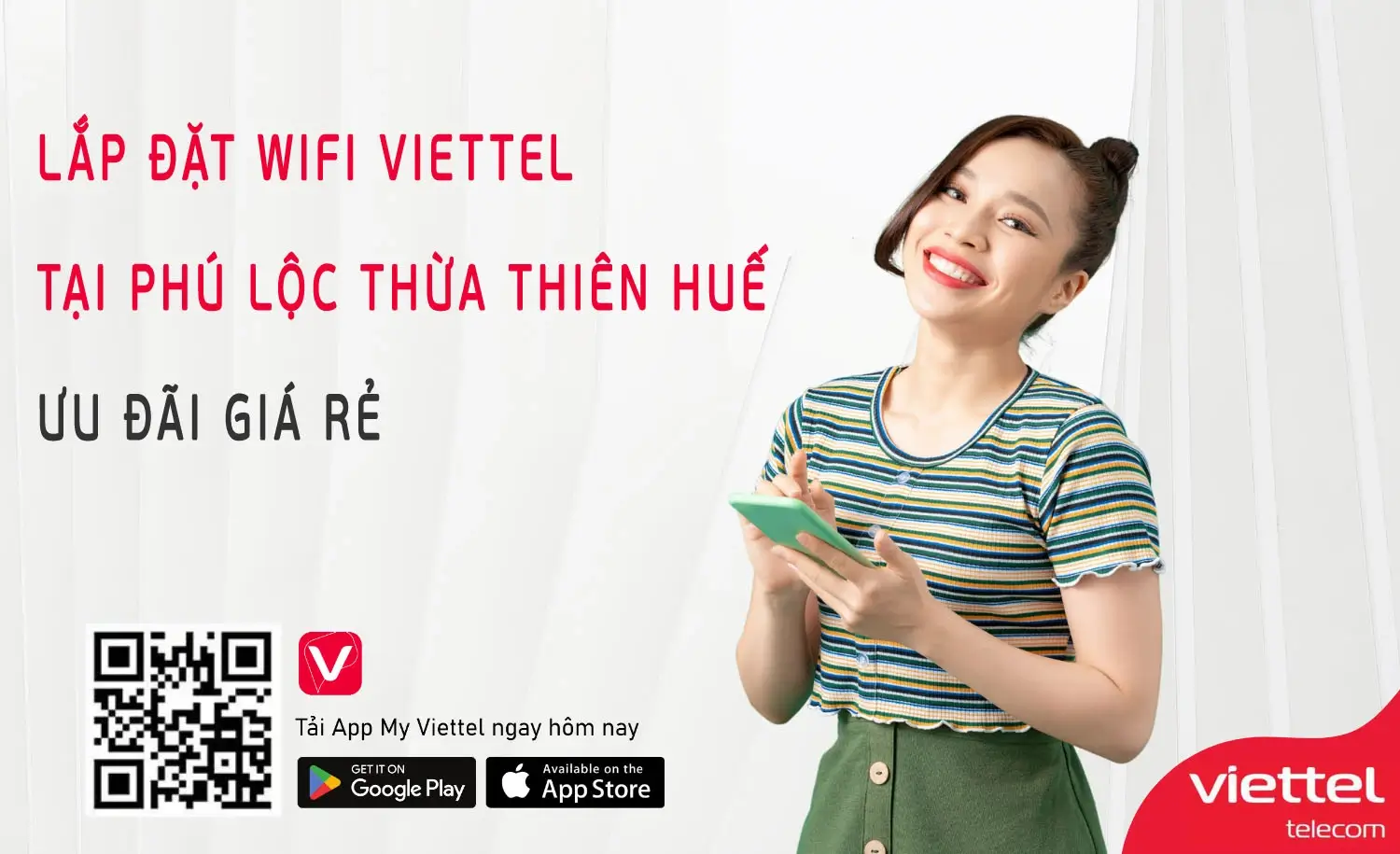 Lắp đặt wifi Viettel tại Phú Lộc Thừa Thiên Huế Ưu Đãi Giá Rẻ